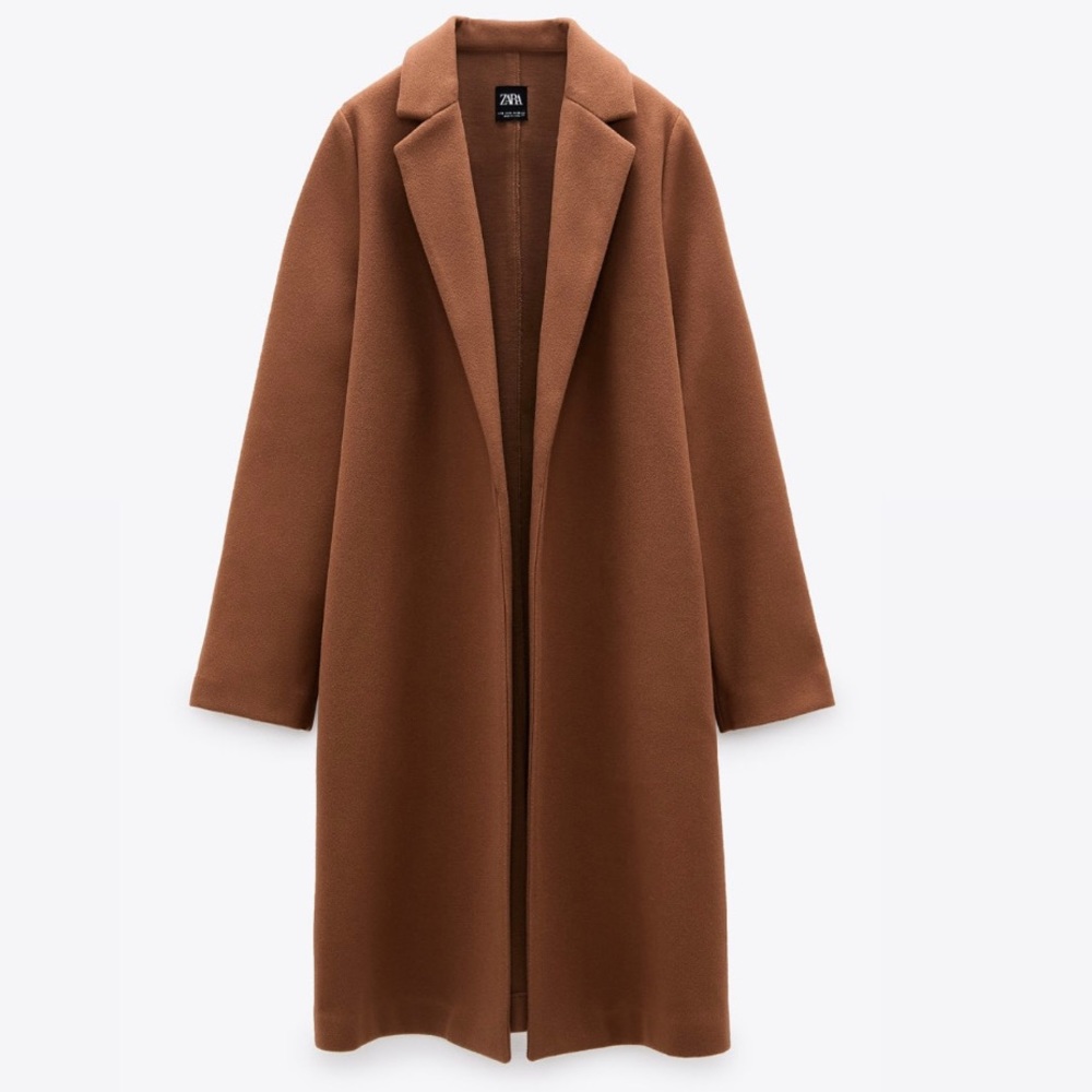NWOT Zara Lapel Wool Coat